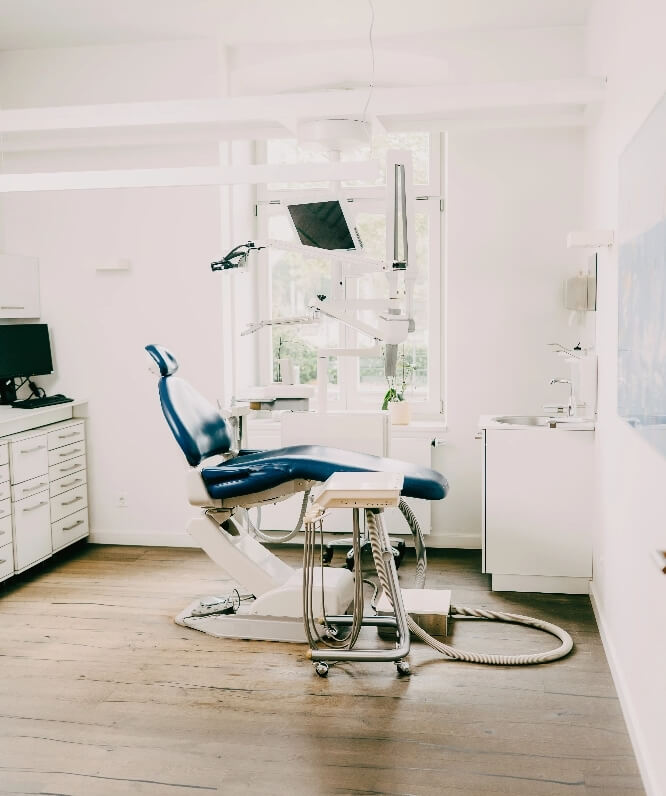 Die Zahnarztpraxis Villa Mundgesund in Bamberg verfügt über helle, einladende Behandlungsräume.